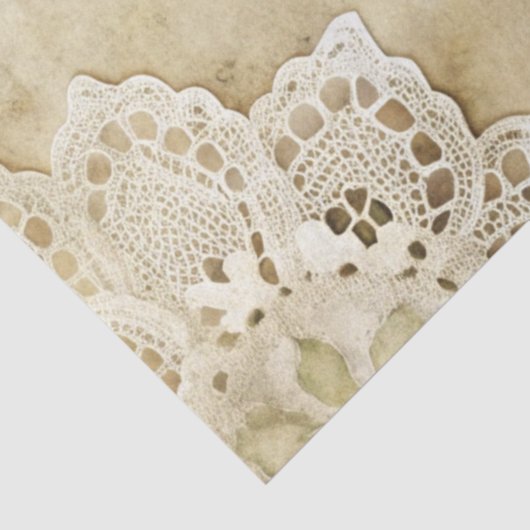 Elegante witte bloemengrunge ontkoppelingspapier tissuepapier (Detail)