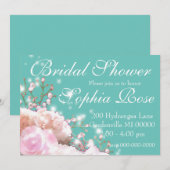 Elegante witte bloemenhortensia's vrijgezellenfees kaart (Voorkant / Achterkant)