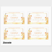 Elegante witte bloemenproduct Verpakking Etiketten (Vel)