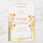 Elegante witte bloemenproduct Verpakking Etiketten (Enkel label)