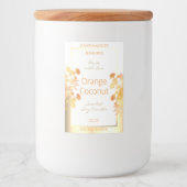 Elegante witte bloemenproduct Verpakking Etiketten (Voorkant)