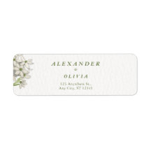 Elegante Witte Bloemige Botanische Bruiloft