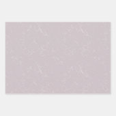 Elegante witte bloemige bruidsdouche bruiloft inpakpapier vel (Voorkant 3)