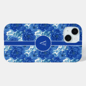 Elegante witte bloemige gepersonaliseerde iPhone-h Case-Mate iPhone Case (Achterkant (horizontaal))