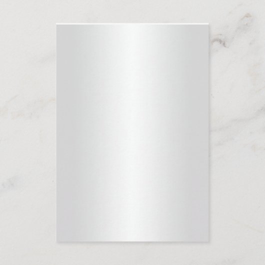 Elegante witte bloemige trouwdetails informatiekaartje (Achterkant)