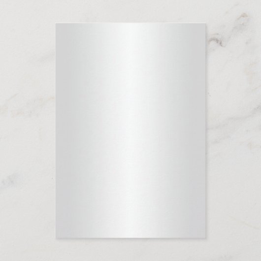 Elegante witte bloemige veiligheidsmaatregelen voo informatiekaartje (Achterkant)