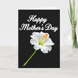 Elegante Witte Bloemkaart Kaart