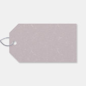 Elegante Witte Bloemrijke Bruiloftsfeest Bruiloft Cadeaulabel (Achterkant Horizontaal)