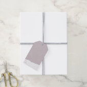 Elegante Witte Bloemrijke Bruiloftsfeest Bruiloft Cadeaulabel (Met Touw)
