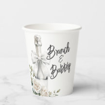 Elegante witte bloemstuk brunch en bubbels sticker