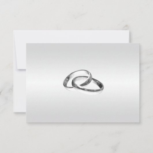 Elegante witte bloemtafel plaatskaart (Achterkant)