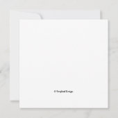 Elegante witte bloesem bloem fijne kunst sympathie kaart (Achterkant)