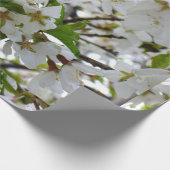 Elegante witte bloesem foto cadeaupapier (Hoek)