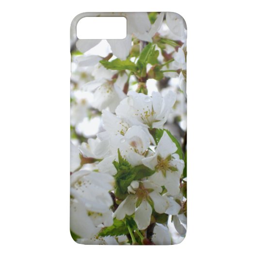 Elegante witte bloesem foto Case-Mate iPhone case (Achterkant)