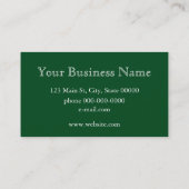 Elegante witte bloesem foto visitekaartje (Achterkant)