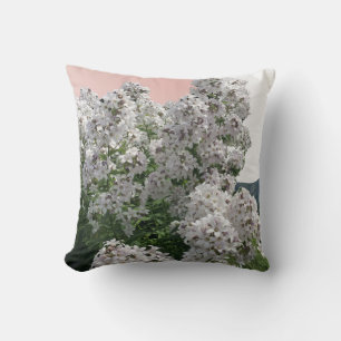 Elegante witte bloesems kussen