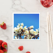 Elegante witte bloesems servet (Insitu)