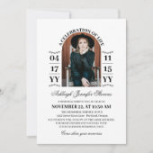 Elegante witte boog foto Een viering van het leven Kaart (Voorkant)