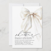 Elegante witte boog Vrijgezellenfeest Chic Cream Kaart (Voorkant)