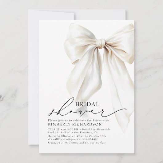 Elegante witte boog Vrijgezellenfeest Chic Cream Kaart (Voorkant)