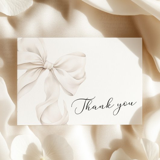 Elegante witte boog Vrijgezellenfeest dank u kaart