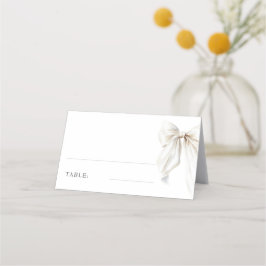 Elegante witte boog Vrijgezellenfeest tafel Plaatskaartje