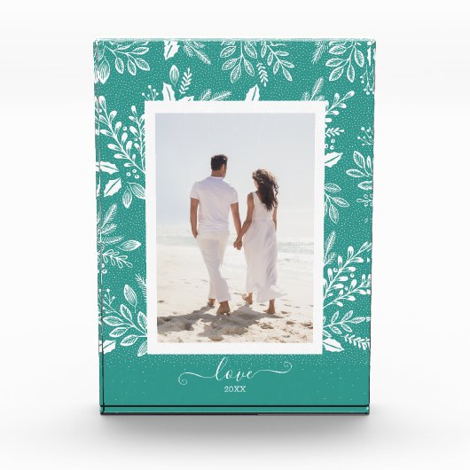 Elegante witte botanicals fotoblokken (Voorkant)