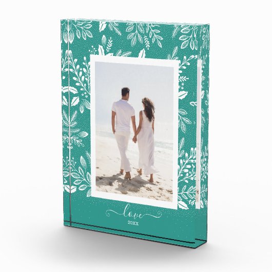 Elegante Witte Botanicals Fotoblokken (Rechts)