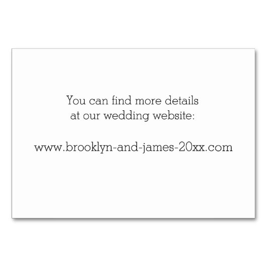 Elegante witte bruiloft accommodatie Kaarten (Achterkant)