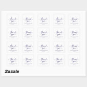 Elegante witte bruiloft Dank u Sticker (Vel)