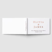 Elegante Witte Bruiloft Gastenboek (Volledig)