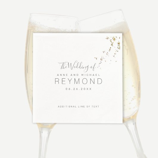 Elegante witte bruiloft servet