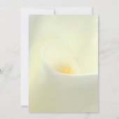 Elegante witte Calla bruids douche uitnodiging (Achterkant)