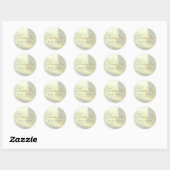 Elegante Witte Calla-lelie Bedank Sticker (Vel)
