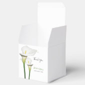 Elegante witte Calla lelie bruiloft Bedankdoosjes (Geopend)