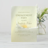 Elegante witte Calla-lelie verlovingsuitnodiging Kaart (Staand voorkant)