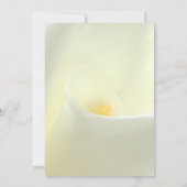 Elegante witte Calla-lelie verlovingsuitnodiging Kaart (Achterkant)
