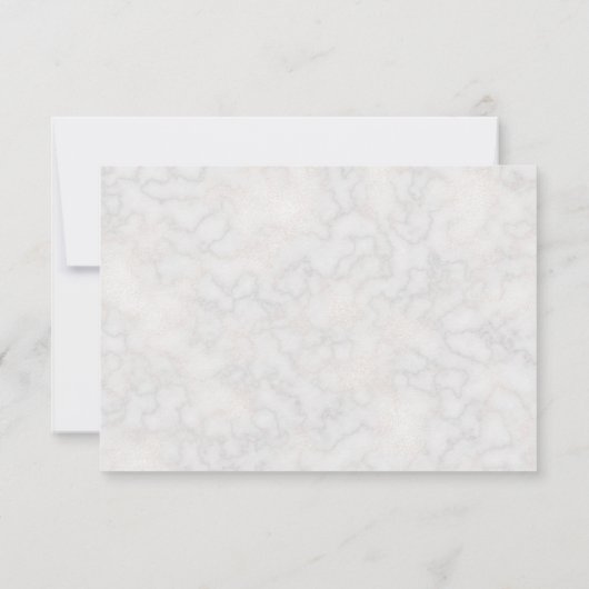 Elegante witte Calla Lilies Bloemenbruiloft RSVP (Achterkant)