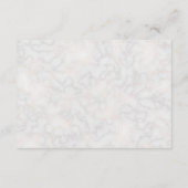 Elegante witte Calla Lilies Bruiloft Details Info Informatiekaartje (Achterkant)