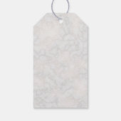 Elegante witte Calla Lilies Floral Dank u Cadeaulabel (Achterkant)