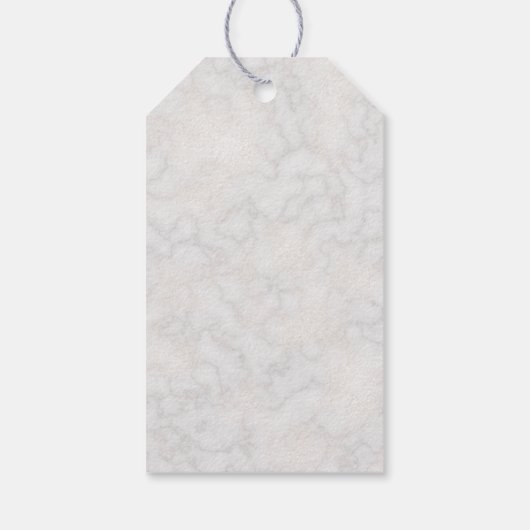 Elegante witte Calla Lilies Floral Dank u Cadeaulabel (Achterkant)