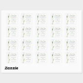 Elegante witte Calla Lily Bloemen Bloemen Bloemen  Vierkante Sticker (Vel)