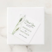 Elegante witte Calla Lily bloemen bloemrijke bedan Bedankjes Labels (In situ)