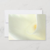 Elegante witte Calla Lily RSVP-kaart RSVP Kaartje (Achterkant)