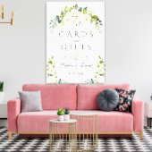 Elegante Witte Crème Bloemen Kaarten & Geschenken  Canvas Afdruk (Insitu (Woonkamer))