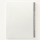 Elegante witte crème hart notitieboek (Achterkant)
