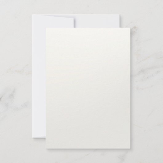 Elegante witte crème hart RSVP kaart (Achterkant)