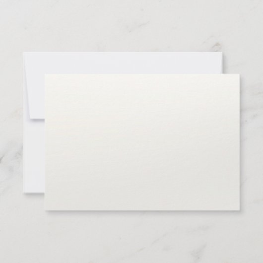 Elegante witte crème hart RSVP kaart (Achterkant)