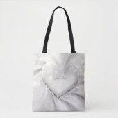 Elegante witte crème hart tas (Voorkant)