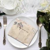 Elegante Witte Crème Pioen Bloem QR Code Foto All In One Uitnodiging